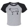 Women's Micro Rib Raglan Baby Tee Thumbnail