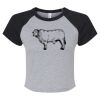 Women's Micro Rib Raglan Baby Tee Thumbnail