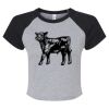 Women's Micro Rib Raglan Baby Tee Thumbnail