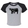 Women's Micro Rib Raglan Baby Tee Thumbnail