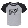 Women's Micro Rib Raglan Baby Tee Thumbnail