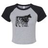 Women's Micro Rib Raglan Baby Tee Thumbnail