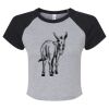 Women's Micro Rib Raglan Baby Tee Thumbnail