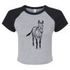 Women's Micro Rib Raglan Baby Tee Thumbnail