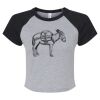 Women's Micro Rib Raglan Baby Tee Thumbnail