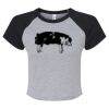 Women's Micro Rib Raglan Baby Tee Thumbnail