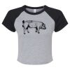 Women's Micro Rib Raglan Baby Tee Thumbnail
