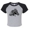 Women's Micro Rib Raglan Baby Tee Thumbnail