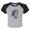 Women's Micro Rib Raglan Baby Tee Thumbnail