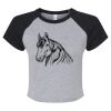 Women's Micro Rib Raglan Baby Tee Thumbnail