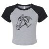 Women's Micro Rib Raglan Baby Tee Thumbnail