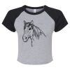 Women's Micro Rib Raglan Baby Tee Thumbnail