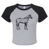 Women's Micro Rib Raglan Baby Tee Thumbnail