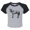 Women's Micro Rib Raglan Baby Tee Thumbnail