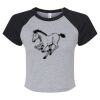 Women's Micro Rib Raglan Baby Tee Thumbnail