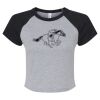 Women's Micro Rib Raglan Baby Tee Thumbnail