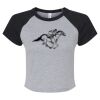Women's Micro Rib Raglan Baby Tee Thumbnail