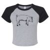 Women's Micro Rib Raglan Baby Tee Thumbnail