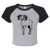 Women's Micro Rib Raglan Baby Tee Thumbnail