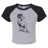 Women's Micro Rib Raglan Baby Tee Thumbnail