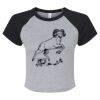 Women's Micro Rib Raglan Baby Tee Thumbnail