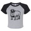 Women's Micro Rib Raglan Baby Tee Thumbnail
