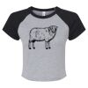 Women's Micro Rib Raglan Baby Tee Thumbnail