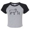 Women's Micro Rib Raglan Baby Tee Thumbnail