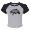 Women's Micro Rib Raglan Baby Tee Thumbnail