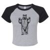 Women's Micro Rib Raglan Baby Tee Thumbnail