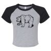 Women's Micro Rib Raglan Baby Tee Thumbnail