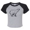 Women's Micro Rib Raglan Baby Tee Thumbnail