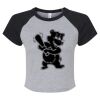 Women's Micro Rib Raglan Baby Tee Thumbnail