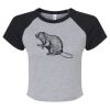 Women's Micro Rib Raglan Baby Tee Thumbnail