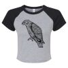 Women's Micro Rib Raglan Baby Tee Thumbnail