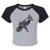 Women's Micro Rib Raglan Baby Tee Thumbnail