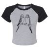 Women's Micro Rib Raglan Baby Tee Thumbnail