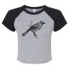 Women's Micro Rib Raglan Baby Tee Thumbnail