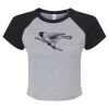 Women's Micro Rib Raglan Baby Tee Thumbnail