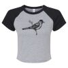 Women's Micro Rib Raglan Baby Tee Thumbnail