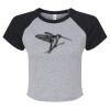 Women's Micro Rib Raglan Baby Tee Thumbnail