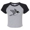 Women's Micro Rib Raglan Baby Tee Thumbnail