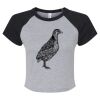 Women's Micro Rib Raglan Baby Tee Thumbnail