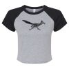 Women's Micro Rib Raglan Baby Tee Thumbnail