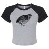 Women's Micro Rib Raglan Baby Tee Thumbnail