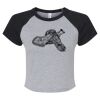 Women's Micro Rib Raglan Baby Tee Thumbnail