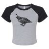 Women's Micro Rib Raglan Baby Tee Thumbnail