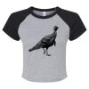 Women's Micro Rib Raglan Baby Tee Thumbnail