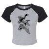 Women's Micro Rib Raglan Baby Tee Thumbnail