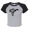 Women's Micro Rib Raglan Baby Tee Thumbnail